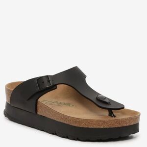birkenstock papillio black platform sandals